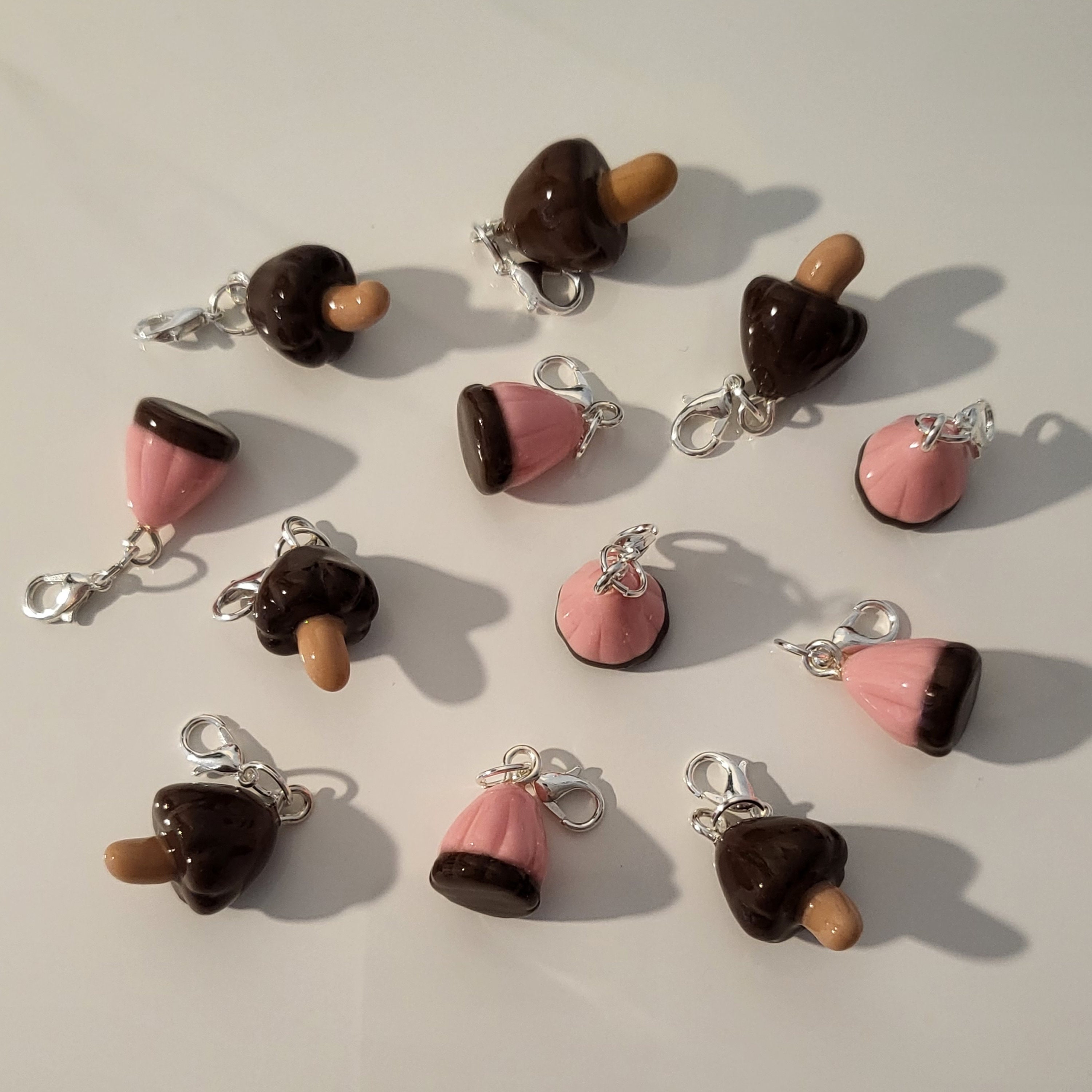 Japanese Chocolate Charm Set of 3 / Koala's Biscuit, Strawberry