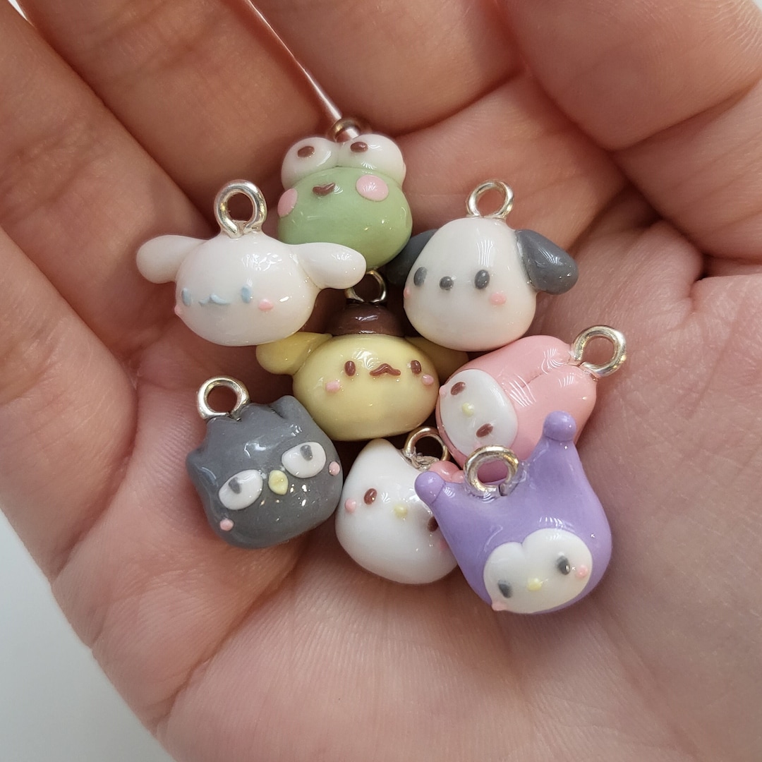 コアナニ チャーム Mini Character Charm || Handmade Polymer Clay Keychain - Etsy