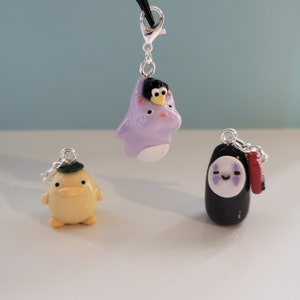 Bathhouse Spirit Charms || Handmade Polymer Clay Keychain