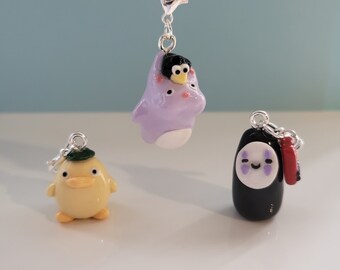 Bathhouse Spirit Charms || Handmade Polymer Clay Keychain