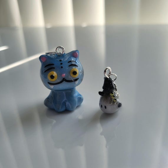 悪魔の虎と鳥 || 手作りポリマークレイキーホルダー - Etsy 日本