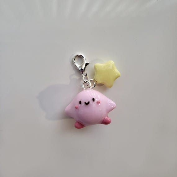 カービィとスターチャームセット || 手作りポリマークレイキーホルダー