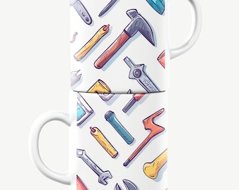 Tools Mug, Mechanic Mug, Handyman Mug, Hardware Mug, Tools Gift, Mechanic Gift, Handyman Gift, Hardware Gift