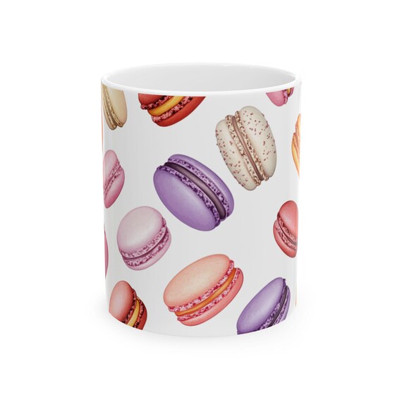 Macaron Becher, Dessertbecher, Backbecher, Lebensmittelbecher, Kulinarischer Becher, Macaron Geschenk, Dessert Geschenk, Backgeschenk, Essen Geschenk, Kulinarisches Geschenk