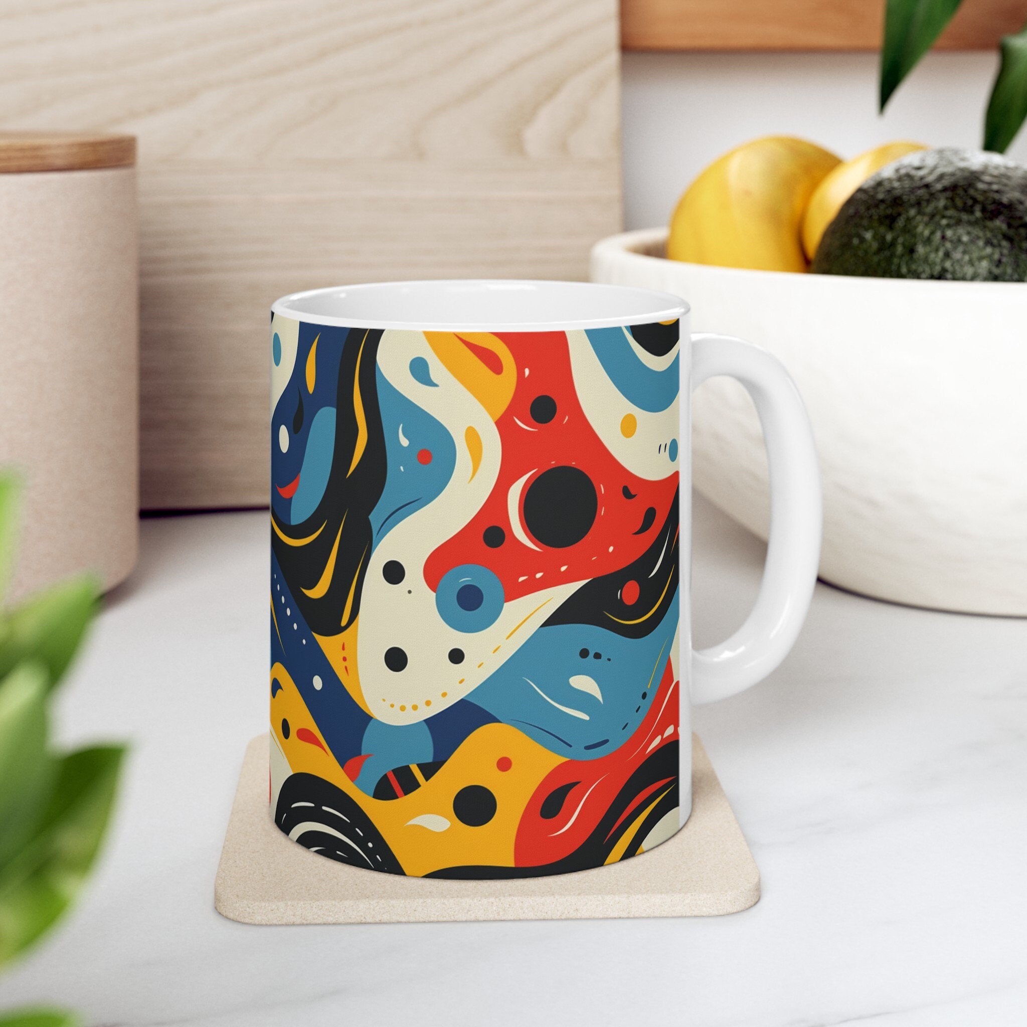 Abstract Mug, Geometric Mug, Shapes Mug, Colorful Mug, Wavy Mug, Abstract  Gift, Geometric Gift, Shapes Gift, Colorful Gift, Wavy Gift - Etsy