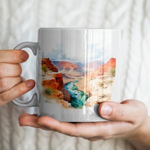 Grand Canyon Mug, Arizona Mug, Nature Mug, Landmark Mug, World Wonder Mug, Grand Canyon Gift, Arizona Gift, Nature Lover Gift, Landmark Gift