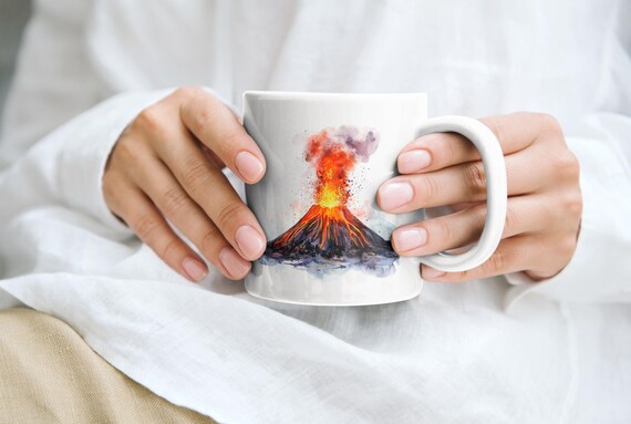 Volcano Mug, Lava Mug, Magma Mug, Nature Mug, Eruption Mug