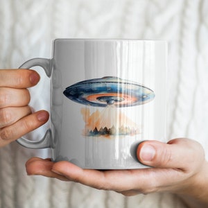 UFO Mug, Alien Mug, Space Mug, Explorer Mug, Traveler Mug, UFO Gift, Alien Lover Gift, Space Gift, Explorer Gift, Traveler Gift