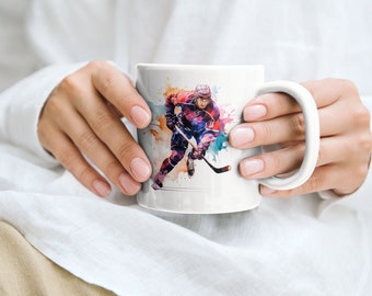 Hockey Player Mug, Hockey Mug, Sports Mug, Athlete Mug, Hockey Player Gift, Hockey Gift, Sports Gift, Athlete Gift