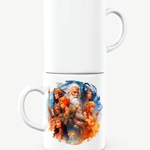 Greek Gods & Goddesses Mug, Greek Mythology Mug, Greece Mug, Mythology Lover Gift, Greece Gift, Dishwasher/Microwave Safe Mug, 11 Oz Mug