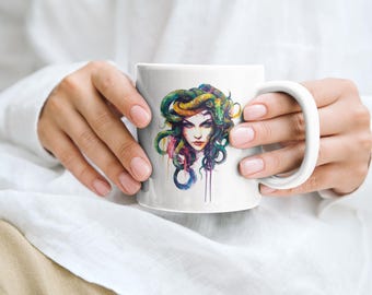 Medusa Mug, Mythical Mug, Fantasy Mug, Mythology Mug, Greek Mug, Medusa Gift, Mythical Gift, Fantasy Gift, Mythology Gift, Greek Gift