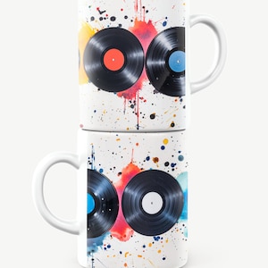 Vinyl Record Mug, Vinyl Collector Mug, Music Mug, Musician Mug, Vinyl Record Gift, Vinyl Collector Gift, Music Mug, Musician Mug