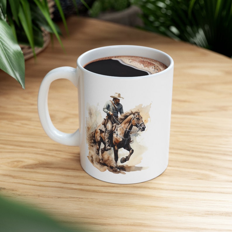 Cowboy Mug, Western Mug, Horse Mug, Equestrian Mug, Cowboy Gift, Western Gift, Horse Lover Gift, Equestrian Gift image 2