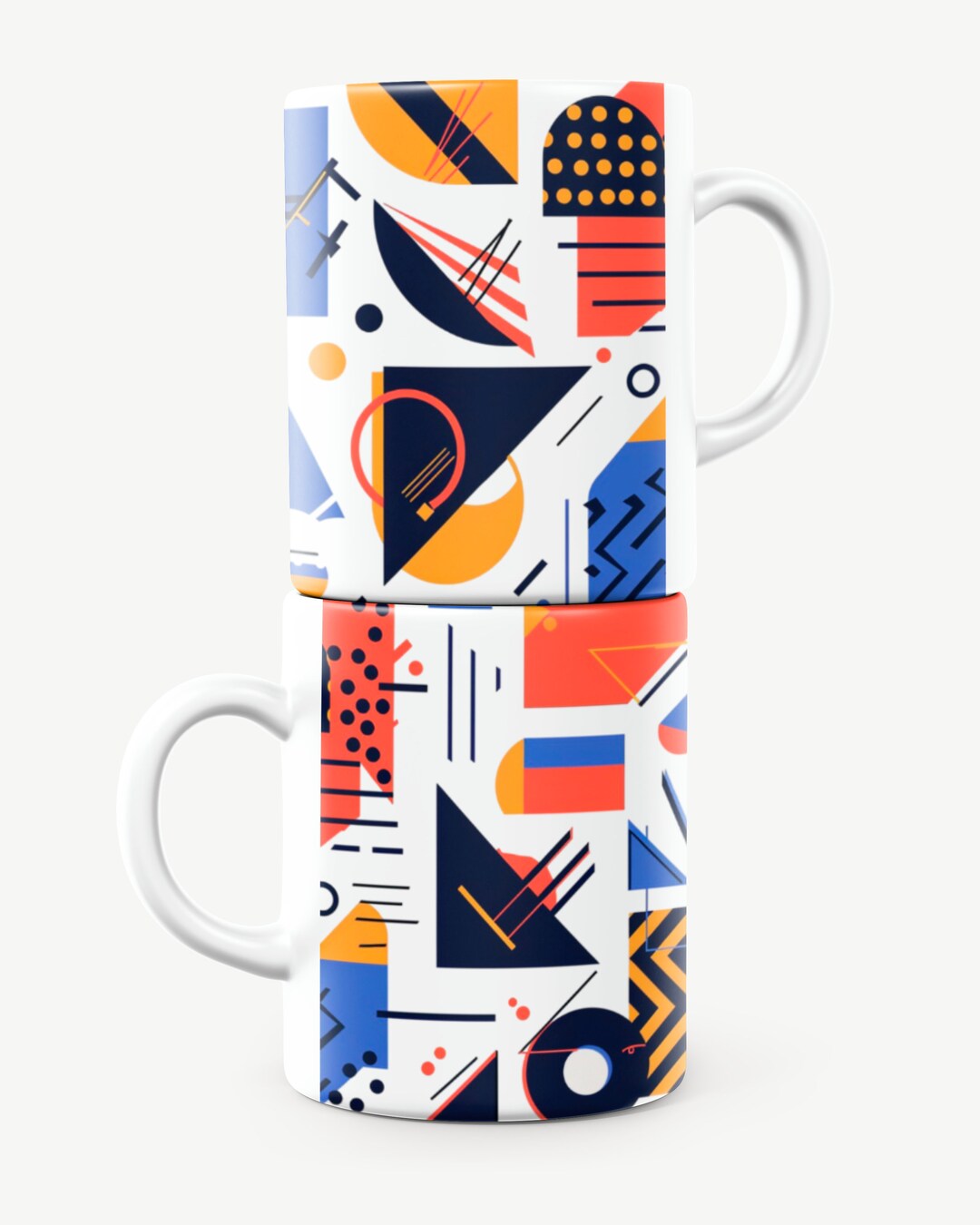 Mug Geometric Pattern Geometric Mug, Abstract Mug, Shapes Mug, Colorful Mug, Pattern Mug ...