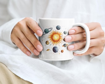 Tazza Sistema Solare, Tazza Pianeti, Tazza Celeste, Tazza Spaziale, Tazza Astronomica, Regalo Sistema Solare, Regalo Pianeti, Regalo Celeste, Regalo Spaziale