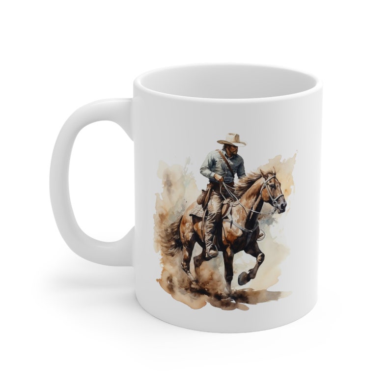 Cowboy Mug, Western Mug, Horse Mug, Equestrian Mug, Cowboy Gift, Western Gift, Horse Lover Gift, Equestrian Gift image 5