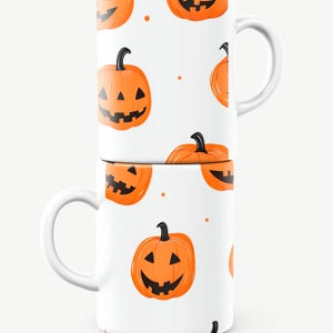 Kubek Jack-o-Lantern, Kubek dyniowy, Kubek na Halloween, Kubek świąteczny, Kubek jesienny, Prezent Jack-o-Lantern, Prezent dyniowy, Prezent na Halloween, Prezent świąteczny