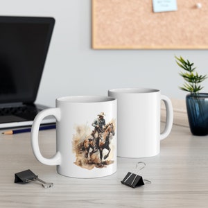 Cowboy Mug, Western Mug, Horse Mug, Equestrian Mug, Cowboy Gift, Western Gift, Horse Lover Gift, Equestrian Gift image 3