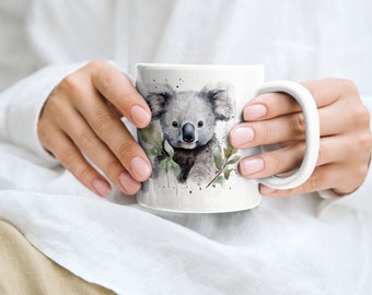 Koala Bear Mug, Koala Mug, Marsupial Mug, Animal Mug, Australia Mug, Koala Bear Gift, Koala Gift, Marsupial Gift, Animal Lover Gift