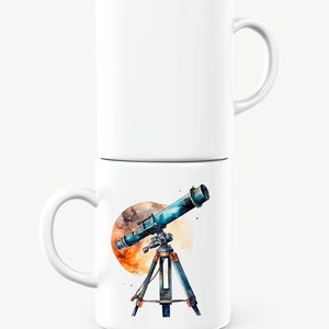 Teleskop Kubek, Kosmiczny Kubek, Astronomiczny Kubek, Astronomiczny Kubek, Teleskop Prezent, Kosmiczny Miłośnik Prezent, Astronomiczny Prezent, Astronomiczny Prezent