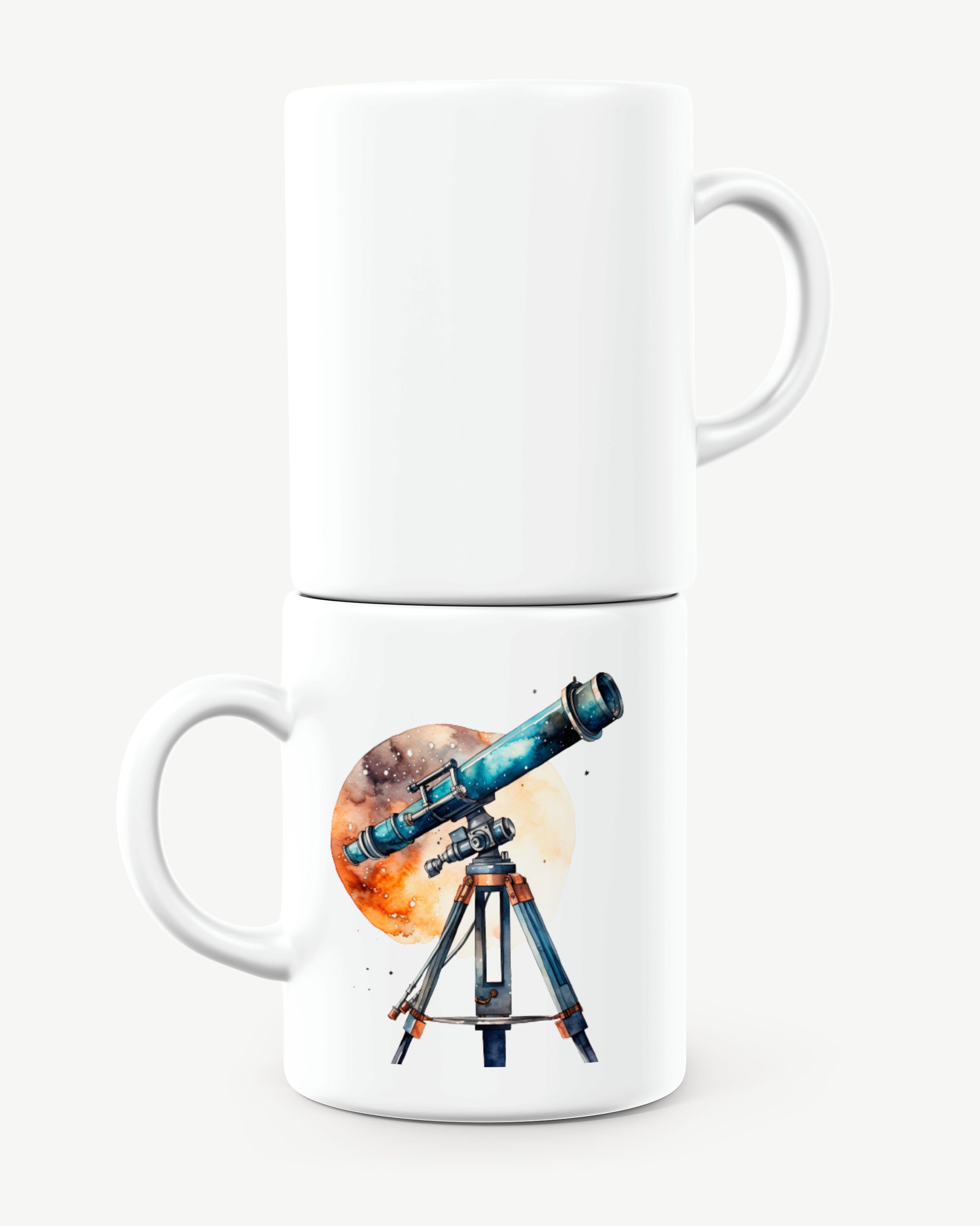 Telescope Mug, Space Mug, Astronomy Mug, Astronomer Mug