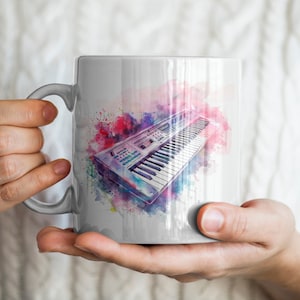 Keyboard Mug, Instrument Mug, Musician Mug, Music Mug, Piano Mug, Keyboard Gift, Instrument Gift, Musician Gift, Music Gift, Piano Gift