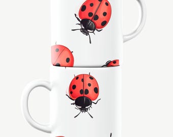 Marienkäfer Becher, Insektenbecher, Käfer Becher, Entomologie Becher, Marienkäfer Geschenk, Insekten Geschenk, Käfer Geschenk, Käfer Geschenk, Entomologie Geschenk