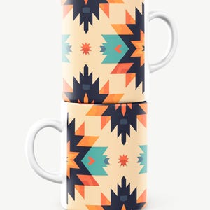 Aztec Mug, Tribal Mug, Pattern Mug, Abstract Mug, Geometric Mug, Aztec Gift, Tribal Gift, Pattern Gift, Abstract Gift, Geometric Gift