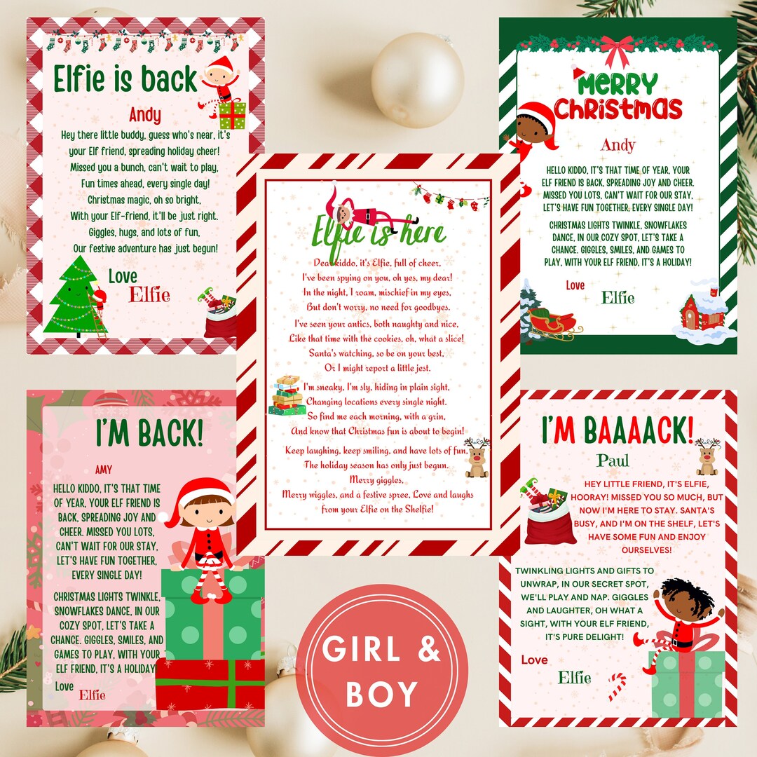 Editable Elf Letter, Letter From Elf on the Shelf, Printable Template ...