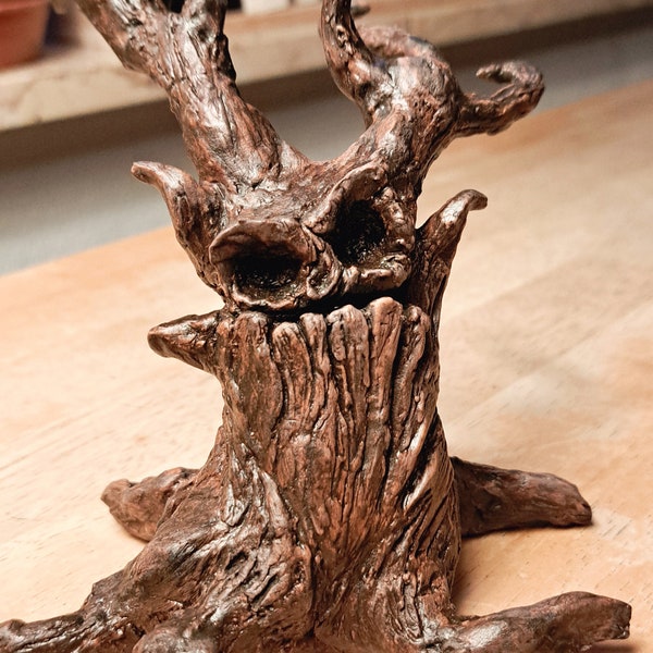 Matches21 Lanterne Citrouille Halloween Halloween Citrouille En Argile 27x23 Cm Avec Bougie Chauffe-Plat à Del Clignotante