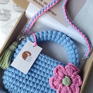 Trendy Eiertasche für Teenager-Mädchen, junge Damentasche, kleine Mädchentasche, Blumenzusatztasche, Geschenk für Kleinkindmädchen