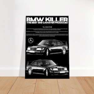 Mercedes 190e - Póster de papel semibrillante premium