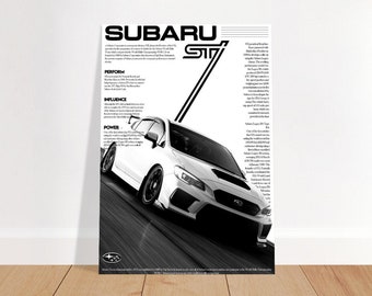 Subaru STI - Premium Semi-Glossy Paper Poster