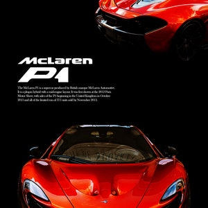 Mclaren P1 - digital poster