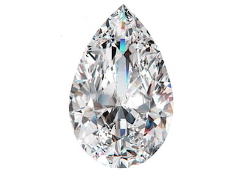 Pear Cut Lab Grown Diamond For Solitaire, 0.5-3.00 CT Each Eco-Friendly Pear Diamond, IGI Certified Man Made Lab Diamond solitaire diamond