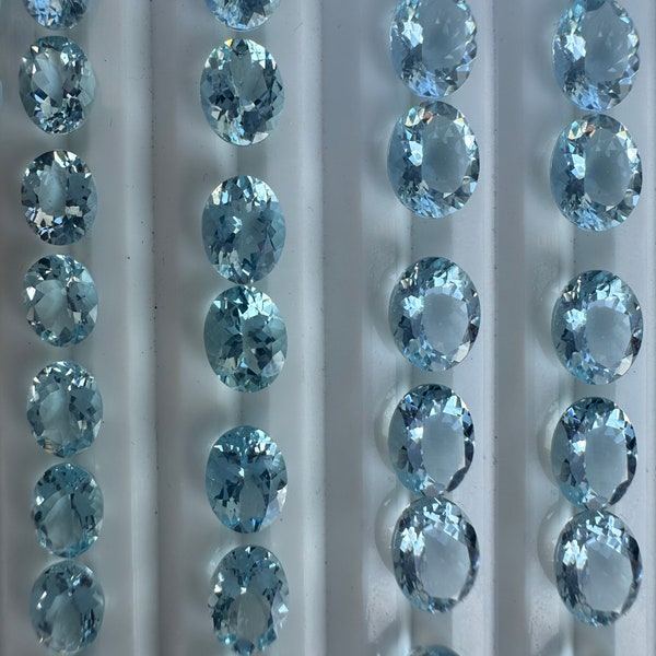 10 x 12 mm Oval AAA Quality Flawless Genuine Aquamarine, 4.5 Carat Oval Aquamarine, Stunning high quality blue aquamarine, Oval Aquamarine