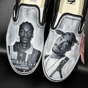 Handbemalte Custom Slip on Vans