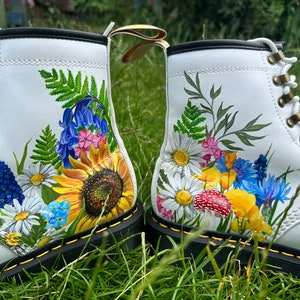 Custom hand painted Dr Martens