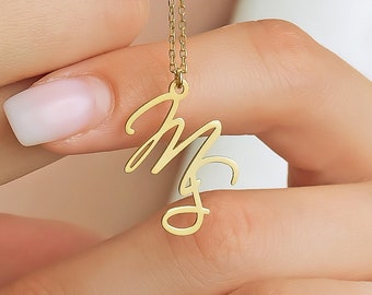 Two Letter Initial Necklace|Custom Two Letter Necklace|Couple Letter Initial Necklace|Personalized Double Letter Pendant|Christmas Gifts