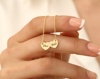 Engraved Heart Necklace, Memorable Date Jewelry, Special Date Heart Pendant, Heart-Shaped Pendant, Name Engraved Heart, Gift for Her