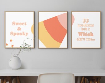 Halloween Decor PRINTABLE wall art bundle BHDhalloween001