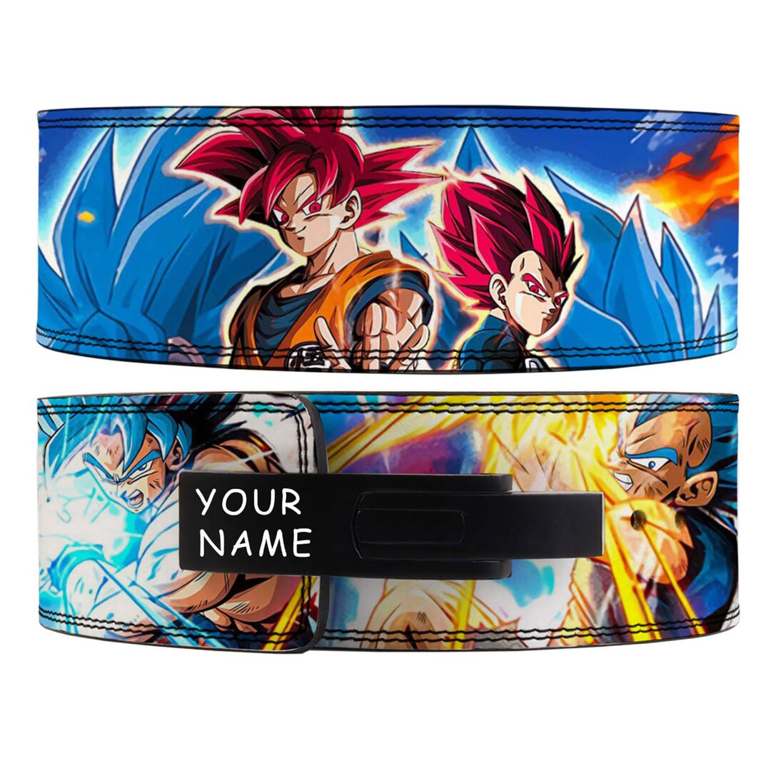 Goku Vs Vegeta Lever Lifting Anime Belt Anime Gym Belt Etsy Australia