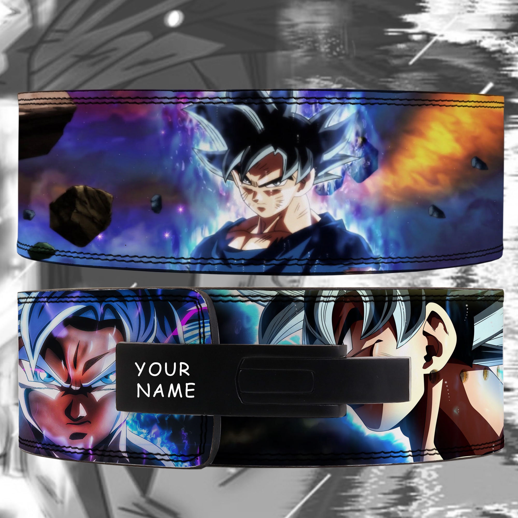 Goku Ultra Instinct Lever Lifting Belt Anime Gym Belt Goku Etsy