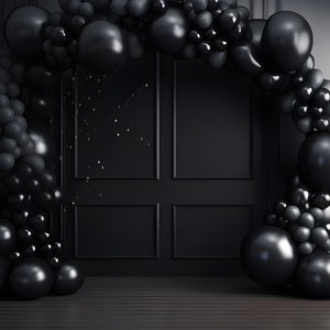 Negro fondo digital globo arco celebración descargar fondos espeluznante oscuro Halloween superposición fondo Photoshop Studio