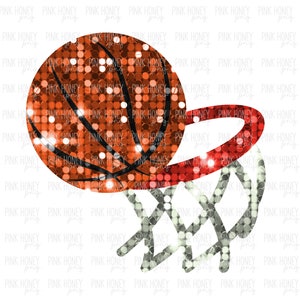 GLITTER Basketball Netz PNG Pailletten Basketball PNG Basketball Png Sport Digital Design Niedliche Bälle Png Basketball Digital Design