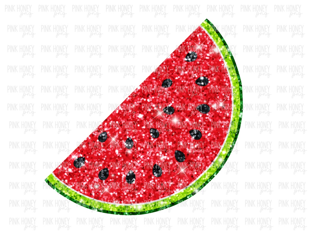 GLITTER Watermelon PNG Summer Fruit Png Watermelon Digital Design Cute ...