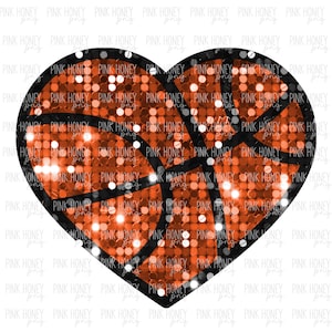 GLITTER Coração Basquete PNG Lantejoulas Basquete PNG Basquete Png Esportes Design Digital Bolas Fofas Png Basquete Design Digital Coração Fofo