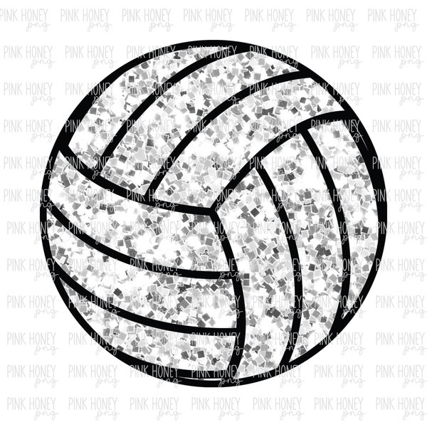 GLITTER Volleyball Png Volleyball Digital Design Cute Sparkly Ball Clipart Volleyball PNG Glitter Png Sequin Png Sequin Clipart Shiny