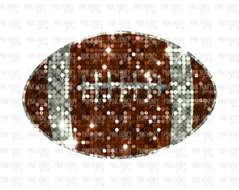 GLITTER Football PNG Sequin Football PNG Football Png Sports Digital Design Cute Balls Png Football Digital Design Sparkly Ball Png