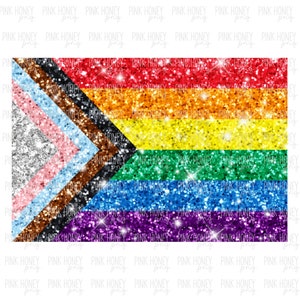 GLITTER Pride Flag Png Pride Png Pride Flag Sublimation Design LGBTQ+ PNG Love is Love Png Colorful Pride Png Pride Digital Clipart